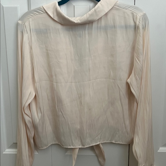 Rachel Zoe Light Cream Button Down Shirt - Picture 4 of 4